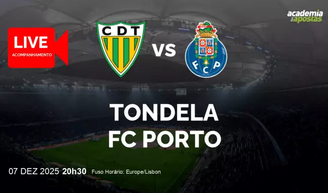 Tondela FC Porto livestream | Liga Portugal Betclic | 07 December 2025