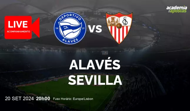 Alavés Sevilla livestream | Primera División | 20 September 2024