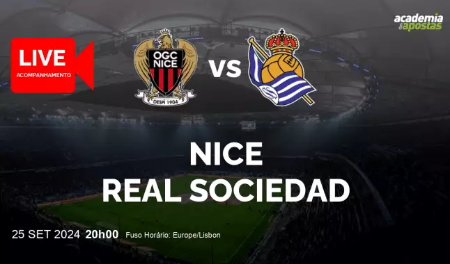 Nice Real Sociedad livestream | UEFA Europa League | 25 September 2024