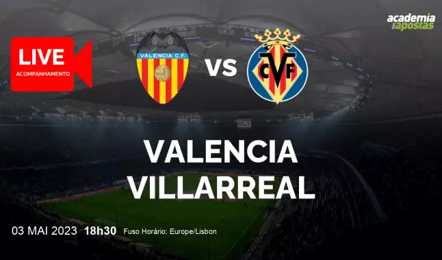Valencia Villarreal livestream | Primera División | 03 May 2023