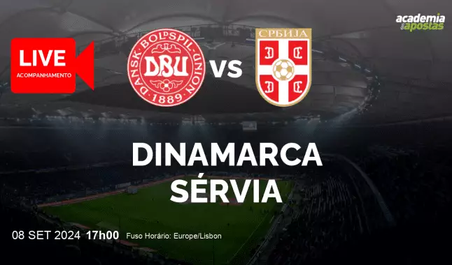 Dinamarca Sérvia livestream | UEFA Nations League | 08 September 2024
