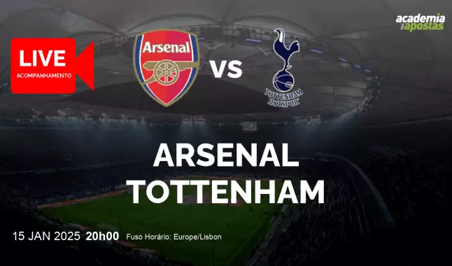 Arsenal Tottenham livestream | Premier League | 15 January 2025