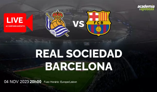 Real Sociedad Barcelona livestream | Primera División | 04 November 2023