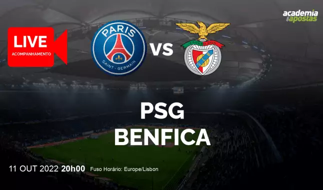 PSG Benfica livestream | UEFA Champions League | 11 October 2022