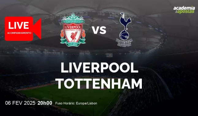 Liverpool Tottenham livestream | Taça da Liga | 06 February 2025