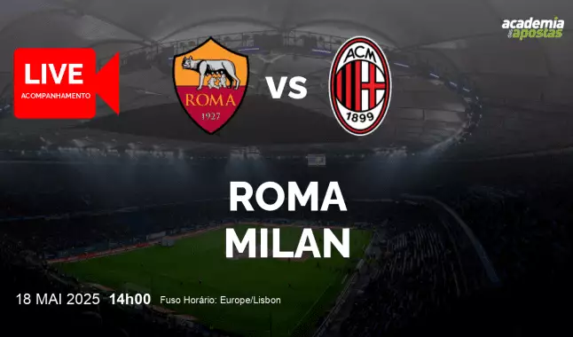 Roma Milan livestream | Serie A | 18 May 2025