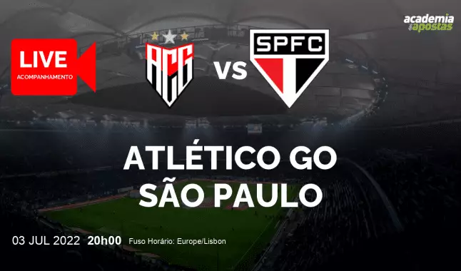 Atlético GO São Paulo livestream | Serie A | 03 July 2022