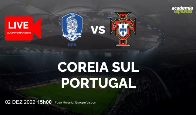 Coreia Sul Portugal livestream | Mundial | 02 December 2022