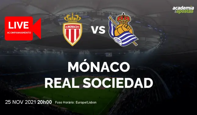 Mónaco Real Sociedad livestream | UEFA Europa League | 25 November 2021