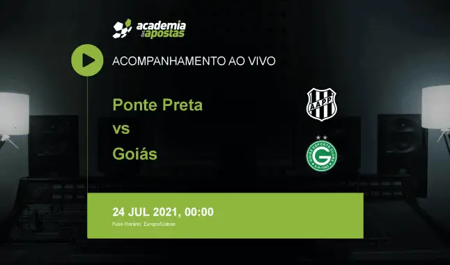 Ponte Preta Goiás livestream | Serie B | 24 July 2021