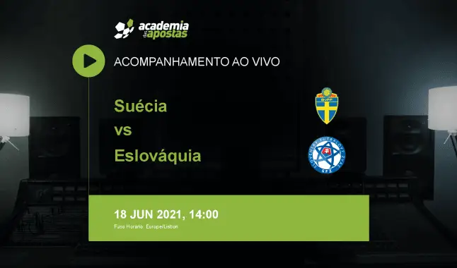 Suécia Eslováquia livestream | Campeonato Europeu | 18 June 2021