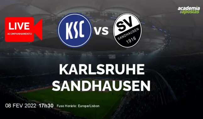 Karlsruhe Sandhausen livestream | 2. Bundesliga | 08 February 2022