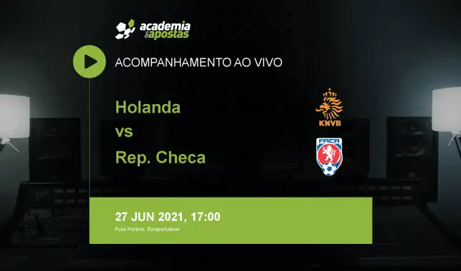 Países Baixos Chéquia livestream | Campeonato Europeu | 27 June 2021