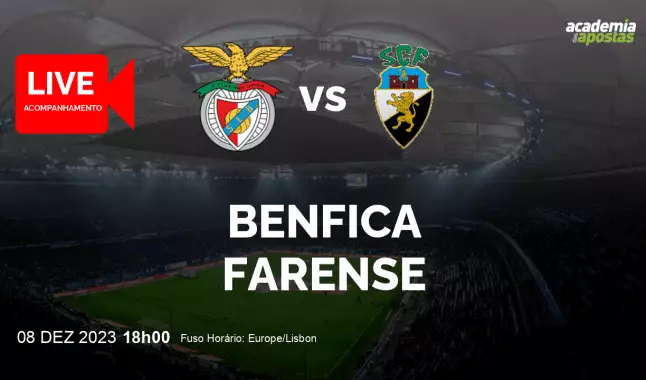 Benfica Farense livestream | Liga Portugal Betclic | 08 December 2023